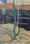 Mid Century Original Landscape Oil Painting From Sweden