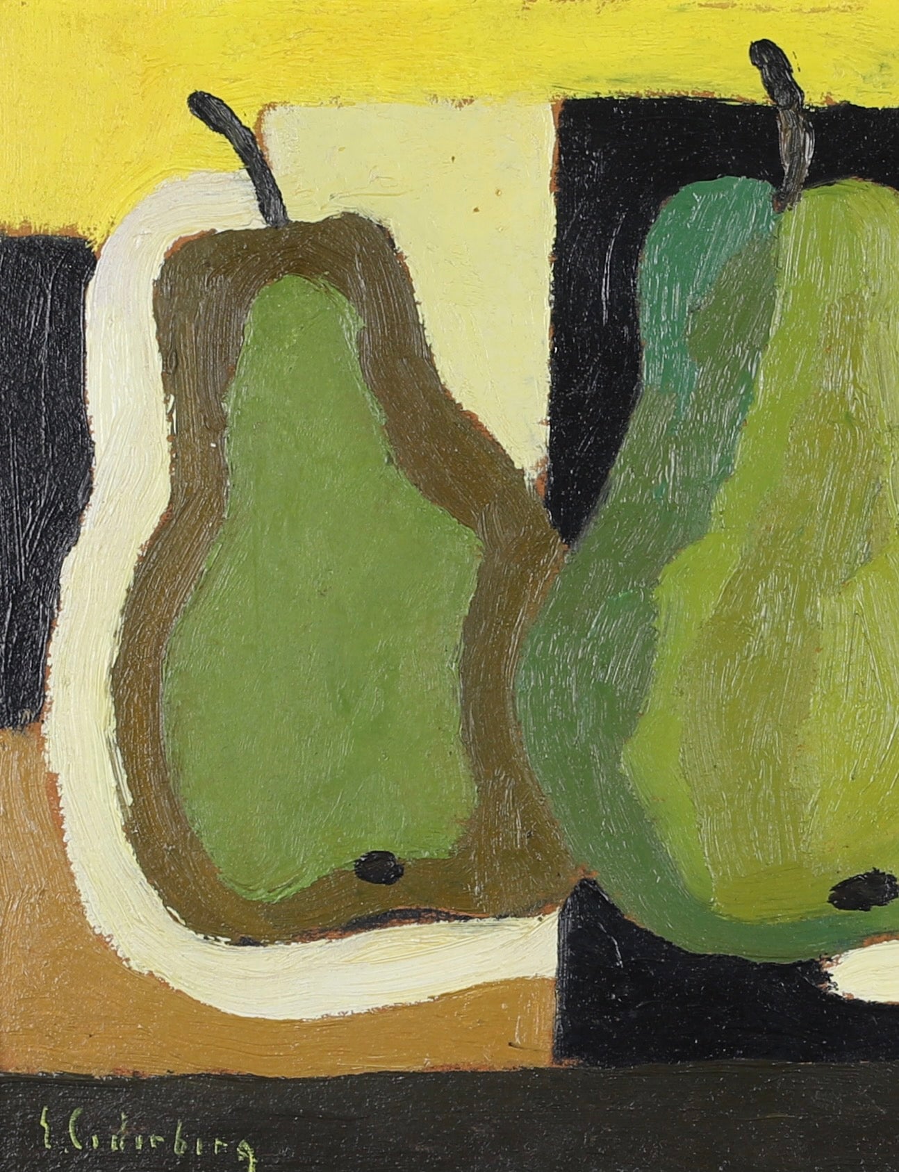 Mid Century Vintage Still Life By E Cederberg Sweden