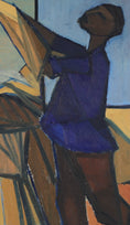 Load image into Gallery viewer, Mid Century Original Figure Oil Painting From Sweden
