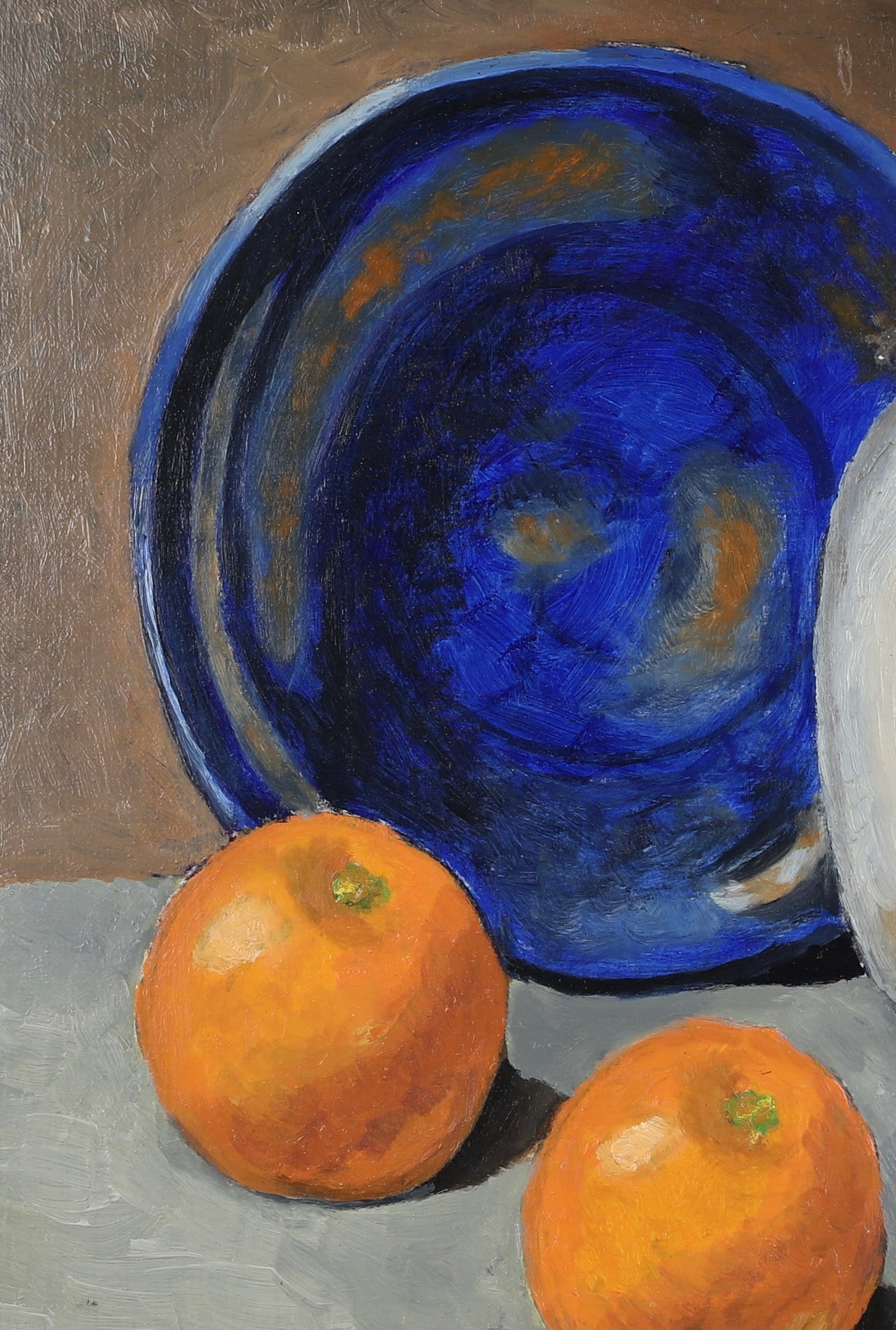 Mid Century Original Still Life Oil Painting From Sweden