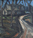 Load image into Gallery viewer, Mid Century Landscape Oil Painting From Sweden by Hellsing
