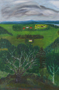 Load image into Gallery viewer, Colorful Original Vintage Mid Century Oil Painting From Sweden
