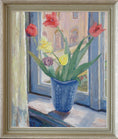 Load image into Gallery viewer, Vintage Art Still Life Mid Century Oil Painting From Sweden

