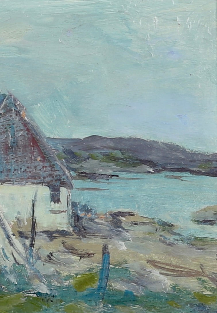 Vintage Art Original Landscape Oil Painting From Sweden
