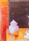 Load image into Gallery viewer, Striking Mid Century Still Life Oil Painting A Eres Sweden
