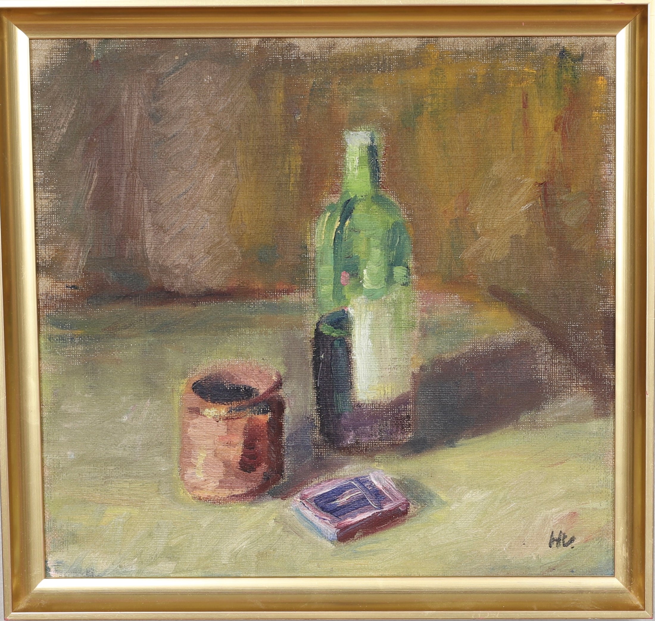 Vintage Mid Century Oil Painting By H Vestman from Sweden