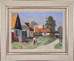 Mid Century Original Oil Painting From Sweden By E Skans