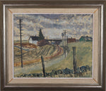 Mid Century Original Landscape Oil Painting From Sweden By A Krüger