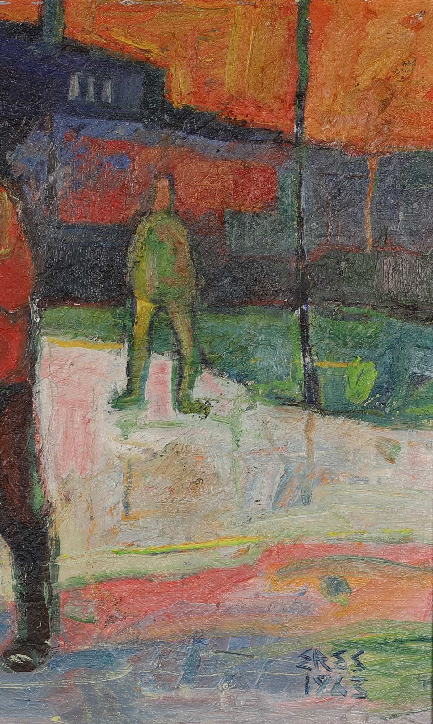 Striking Mid Century Still Life Oil Painting A Eres Sweden