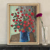 Mid Century Still Life Oil Painting By Greta Turén from 1969