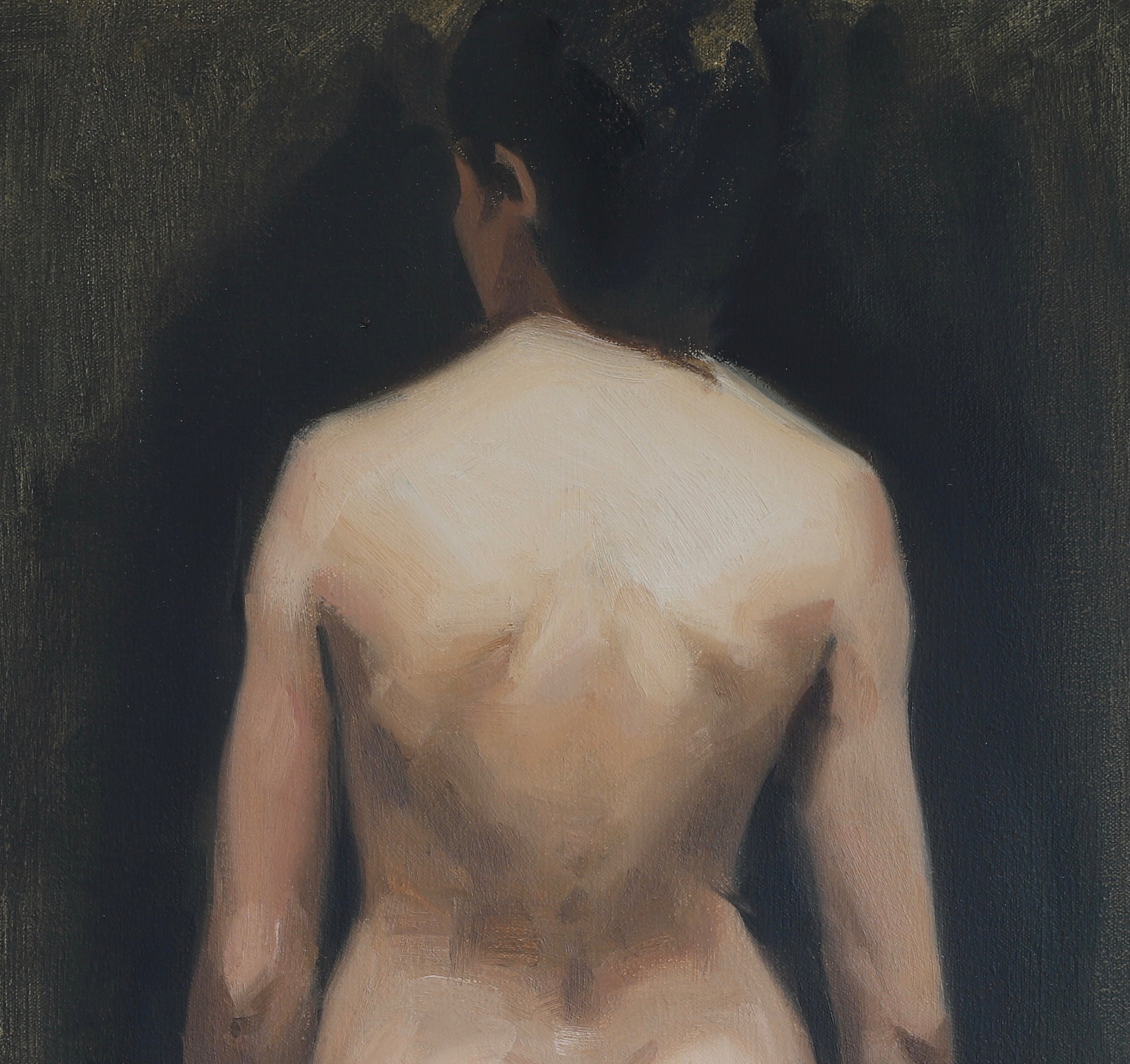 Vintage Art Room Oil Painting Art School Figure Study