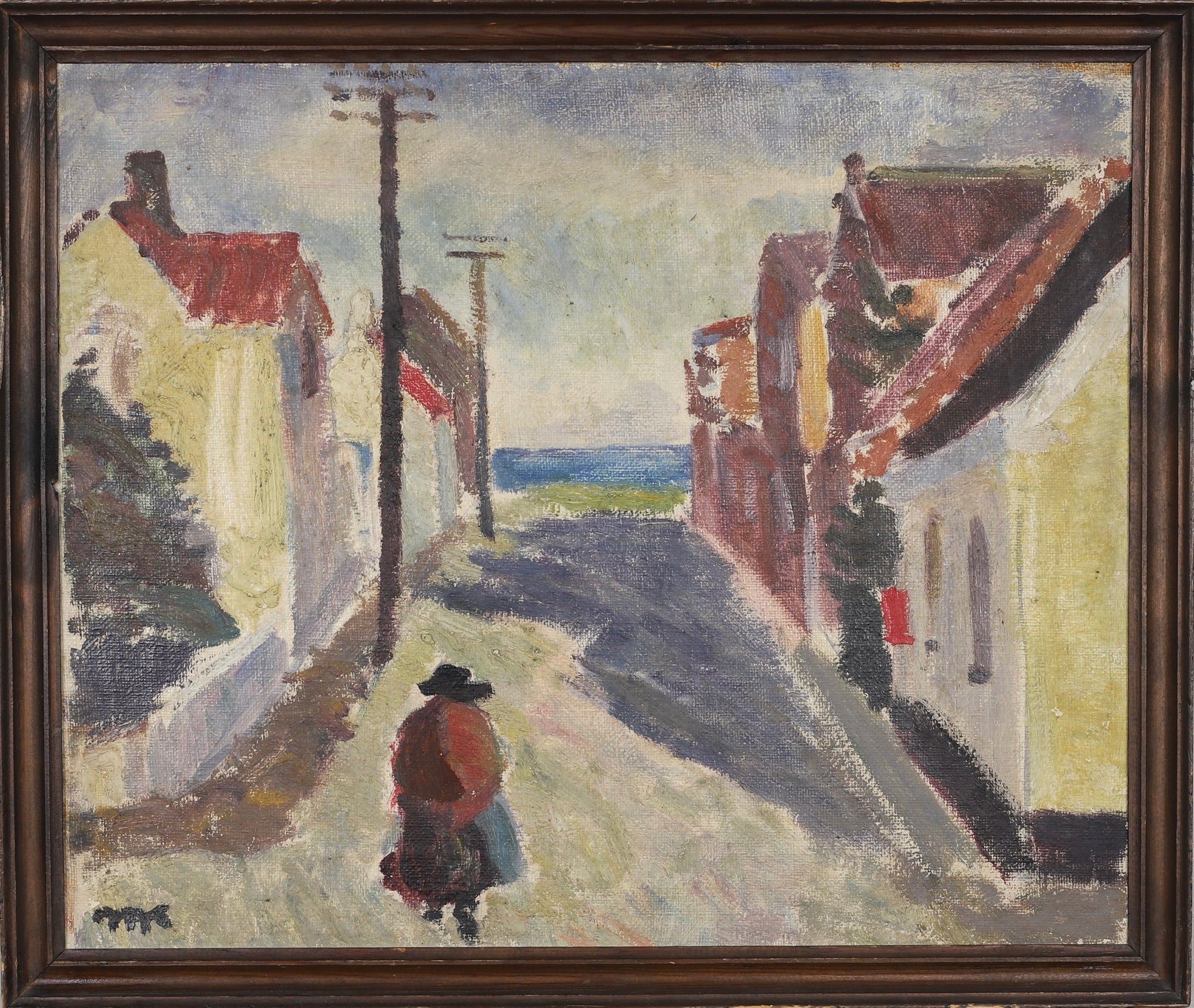 Original Vintage Mid Century Oil Painting from Sweden