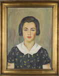 Load image into Gallery viewer, Vintage Original Portrait Oil Painting From Sweden

