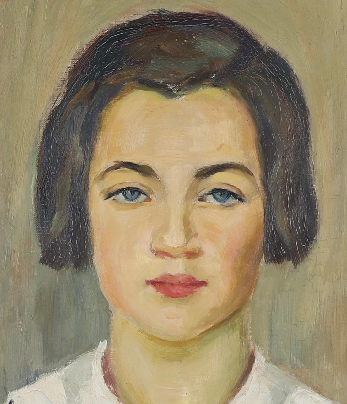 Vintage Original Portrait Oil Painting From Sweden