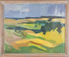Mid Century Landscape Oil Painting By E W Persson Sweden
