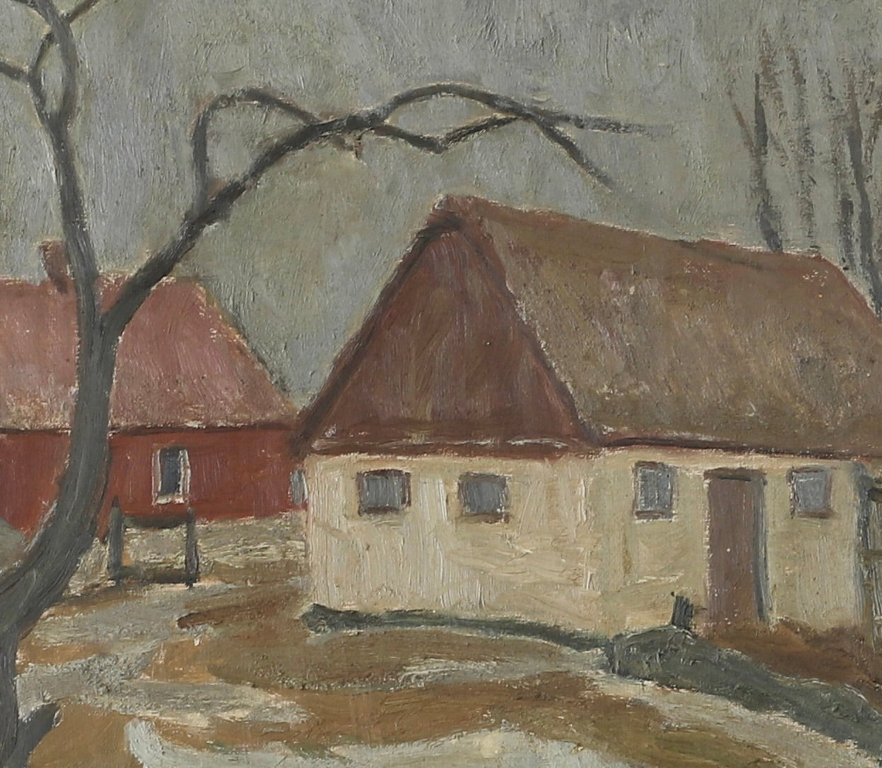 Vintage Mid Century Art Landscape From Sweden H Lundström