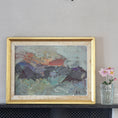 Load image into Gallery viewer, Mid Century Abstract Oil Painting From Sweden
