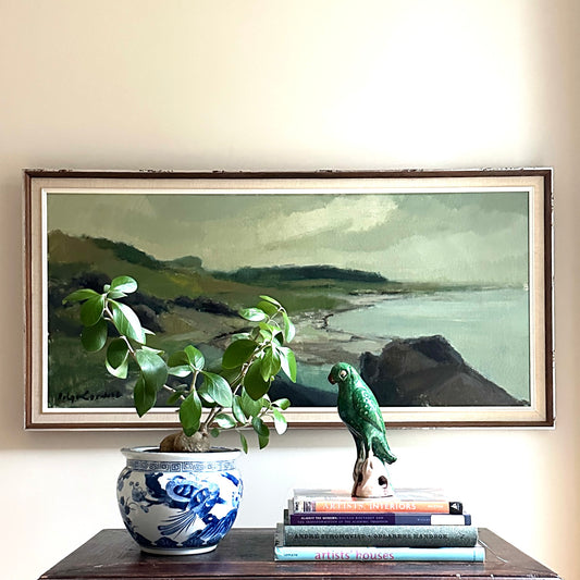 Vintage Art Original Landscape Oil Painting From Sweden H Cardell