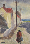 Load image into Gallery viewer, Original Vintage Mid Century Oil Painting from Sweden
