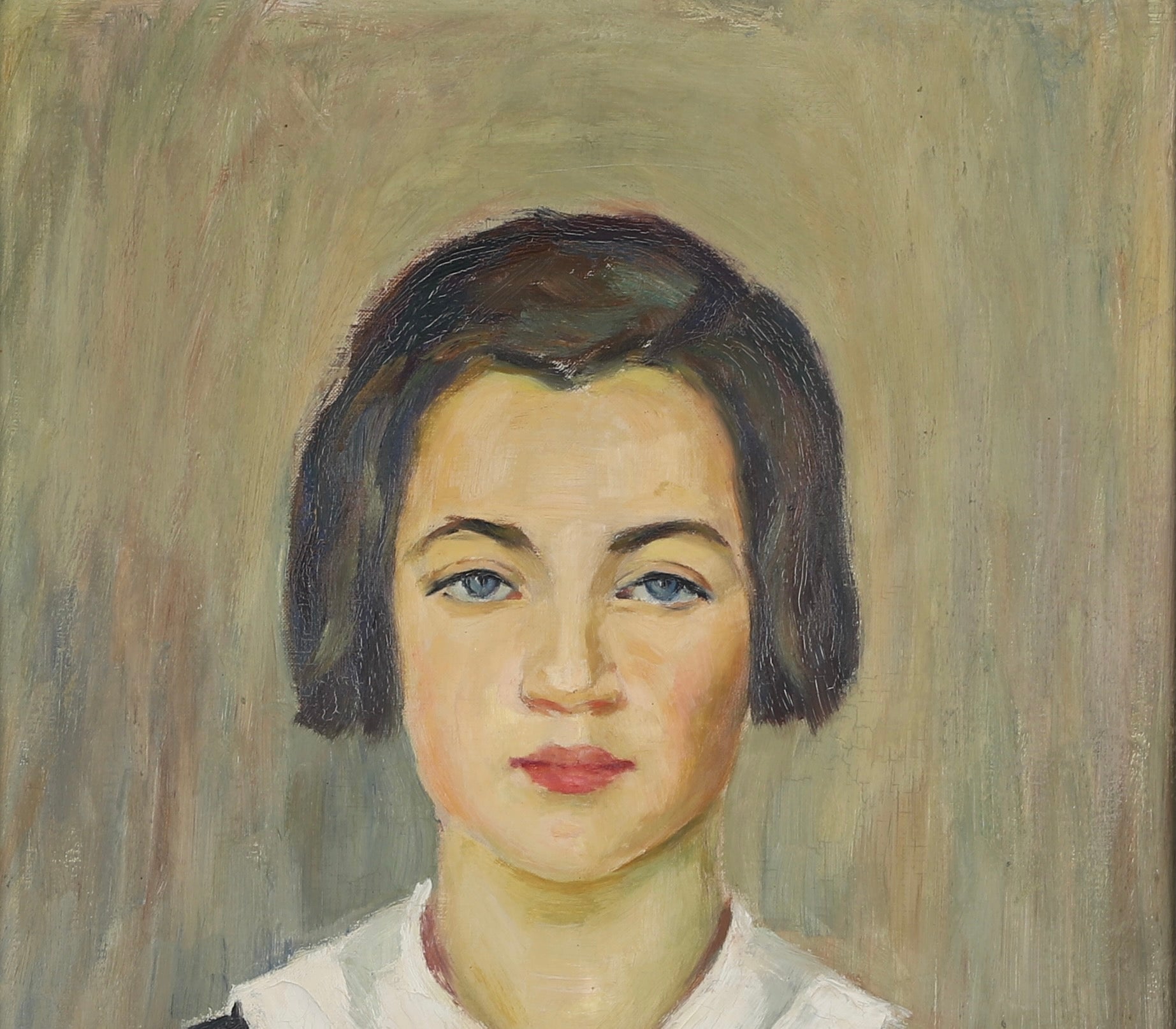 Vintage Original Portrait Oil Painting From Sweden