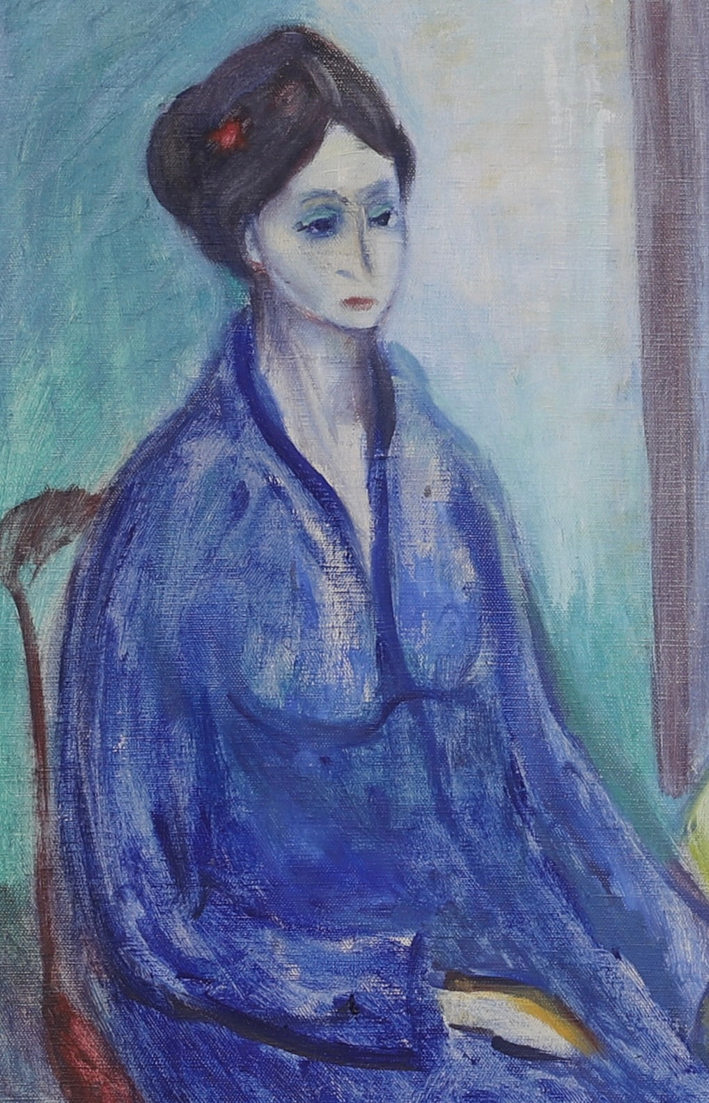 Swedish Vintage Figure Oil Painting From Sweden By R Iggmo