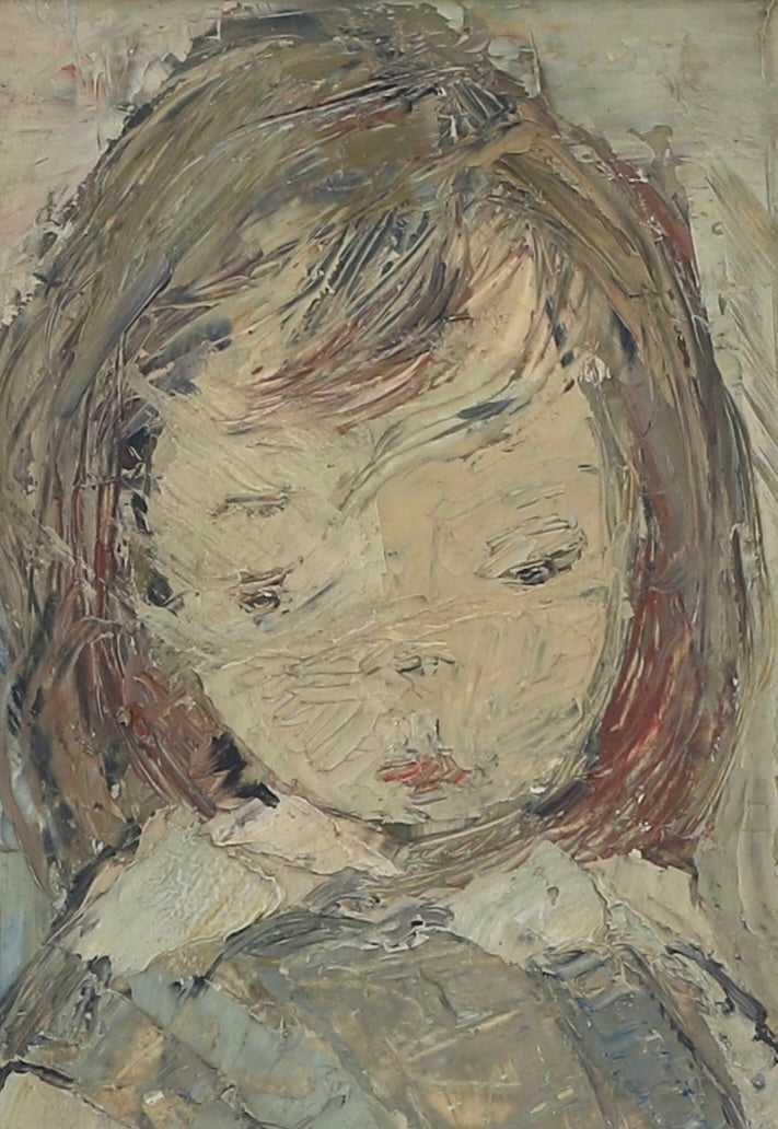 Swedish Vintage Portrait Oil Painting From Sweden By E Brandt
