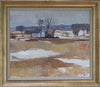 Vintage Landscape Oil Painting From Sweden By Gotthard Sandberg 1947