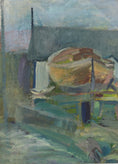 Load image into Gallery viewer, Original Vintage Art Room Mid Century Oil Painting from Sweden
