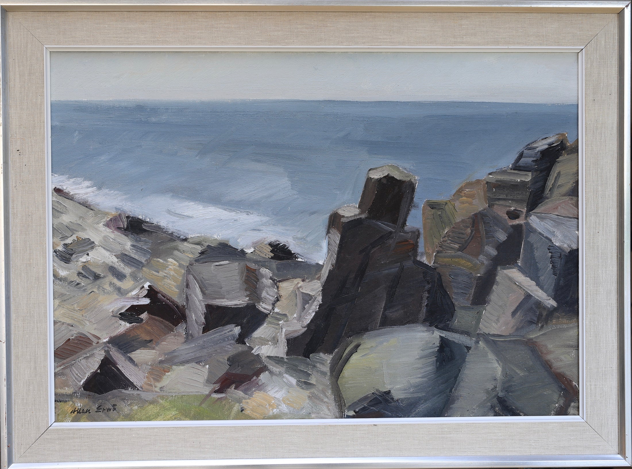 Mid Century Seascape By Alan Erwö From Sweden
