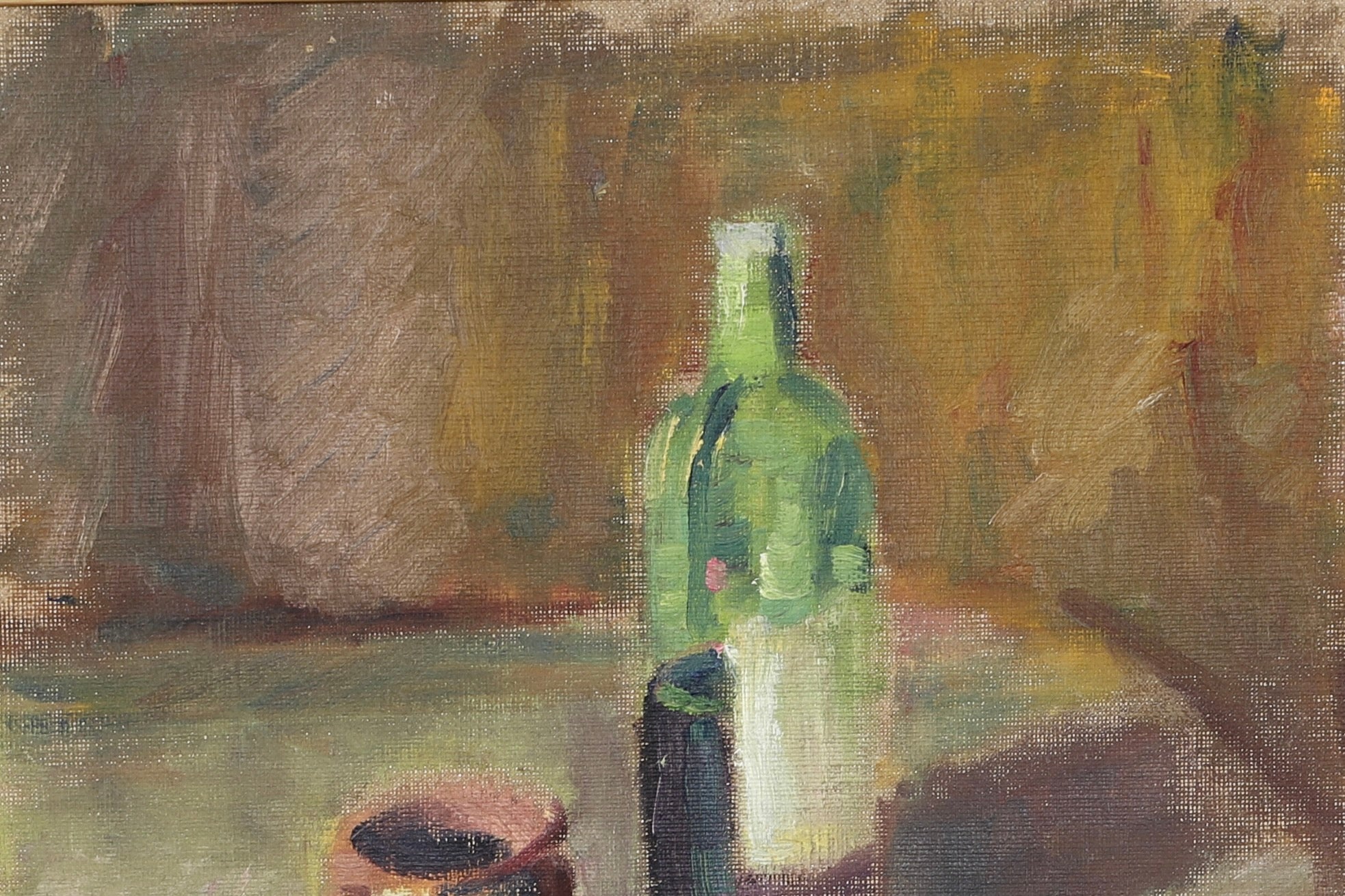 Vintage Mid Century Oil Painting By H Vestman from Sweden