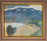 Mid Century Original Landscape Oil Painting From Sweden