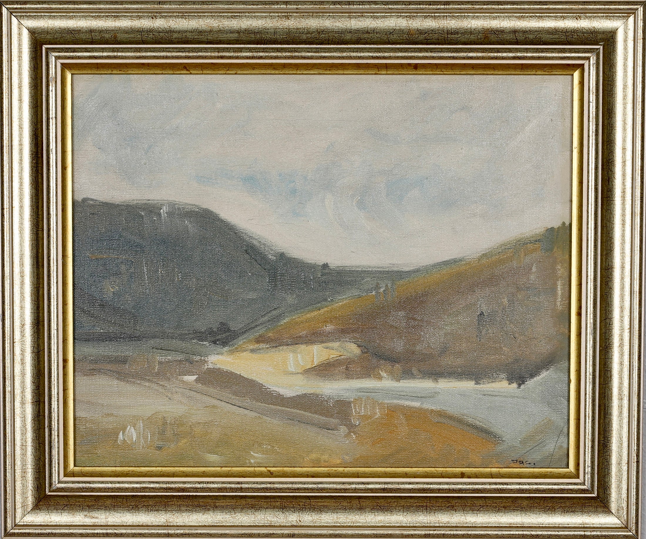 Vintage Landscape Oil Painting From Sweden