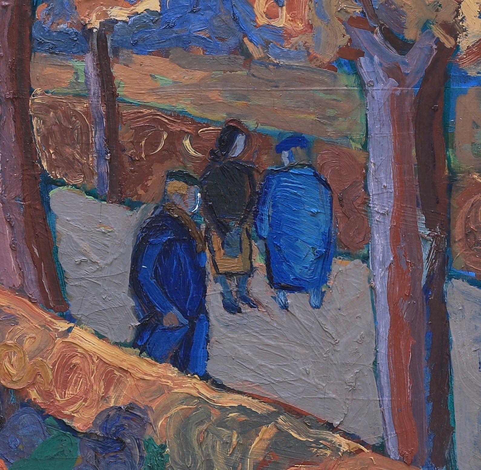 Vintage Mid Century Oil Painting From Sweden By Å Nilsson