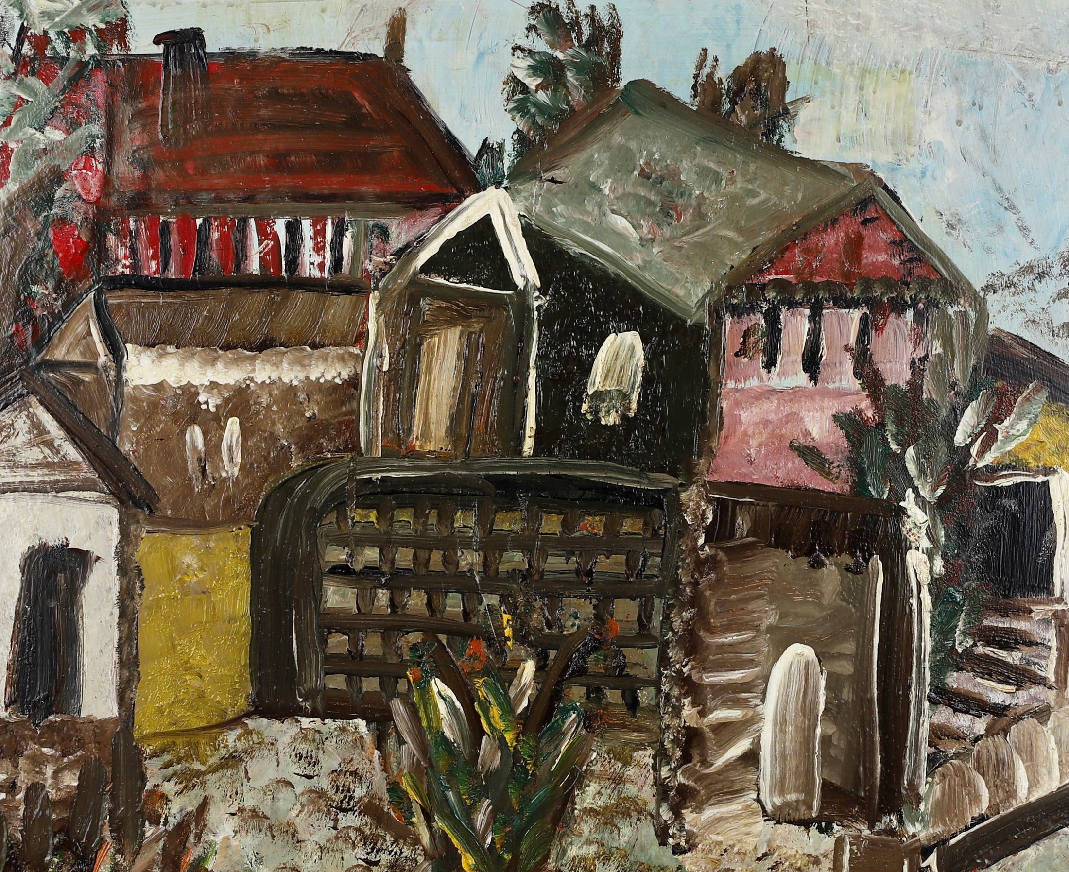 Mid Century Oil Painting from Sweden By A Ahlberg
