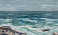 Load image into Gallery viewer, Original Vintage Seascape Oil Painting By C Berndtsson Sweden
