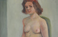 Load image into Gallery viewer, Original Vintage Figure Oil Painting From Sweden 1947
