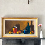 Vintage Mid Century Oil Painting from Sweden