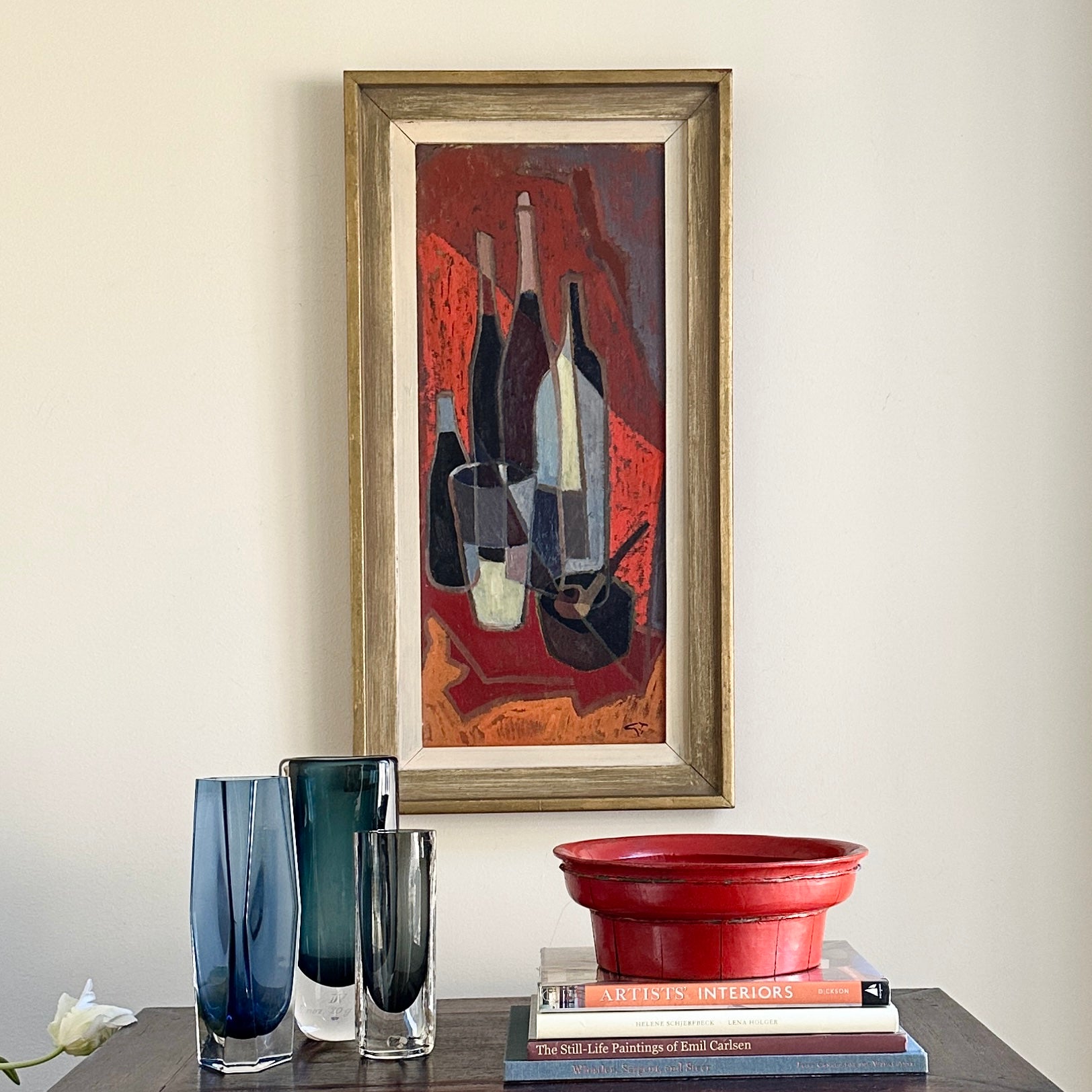 Mid Century Still Life Vintage Art Room Sweden