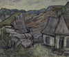 Mid Century Farmhouse Oil Painting From Sweden