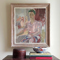 Load image into Gallery viewer, Swedish Vintage Portrait Oil Painting From Sweden By F Holmér
