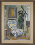 Load image into Gallery viewer, Mid Century Interior Oil Painting by I Jerkeman From Sweden
