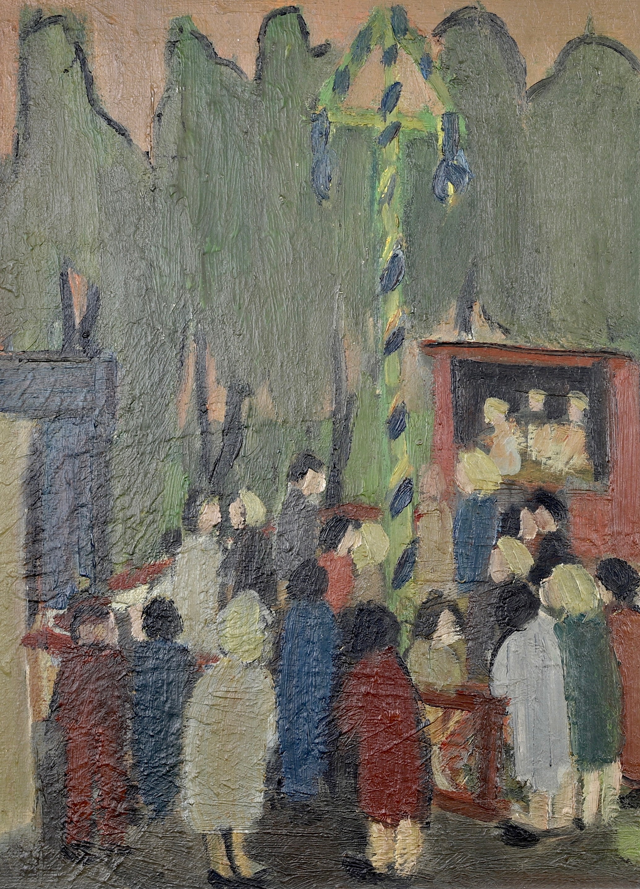 Original Oil Painting Vintage Mid Century By M Renndal Sweden