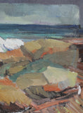 Load image into Gallery viewer, Vintage Mid Century Seascape Oil Painting By C Berndtsson Sweden
