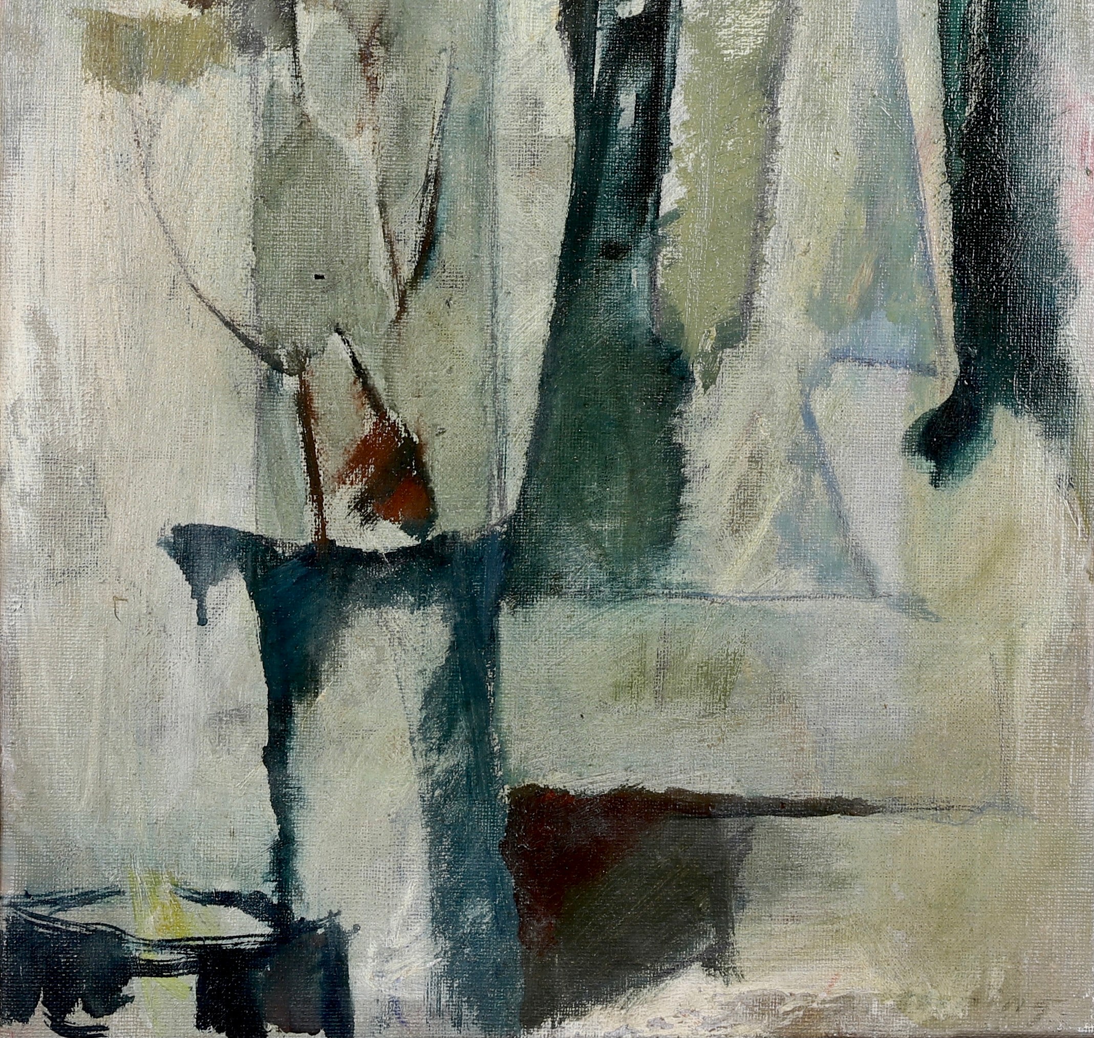 Mid Century Original Still Life Oil Painting By S Stening Sweden