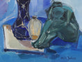 Load image into Gallery viewer, Mid Century Still Life Oil Painting by Listed Artist E Julius Sweden

