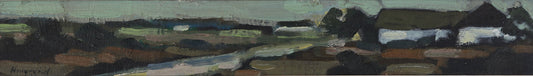 Original Landscape Oil Painting Vintage Mid Century By B Hillgrund Sweden