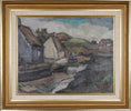 Load image into Gallery viewer, Mid Century Original Landscape Oil Painting By KE Ohlsson Sweden
