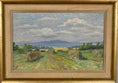 Load image into Gallery viewer, Mid Century Haystack Oil Painting From Sweden 1949
