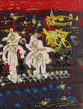 Load image into Gallery viewer, Mid Century Abstract Oil Painting From Sweden
