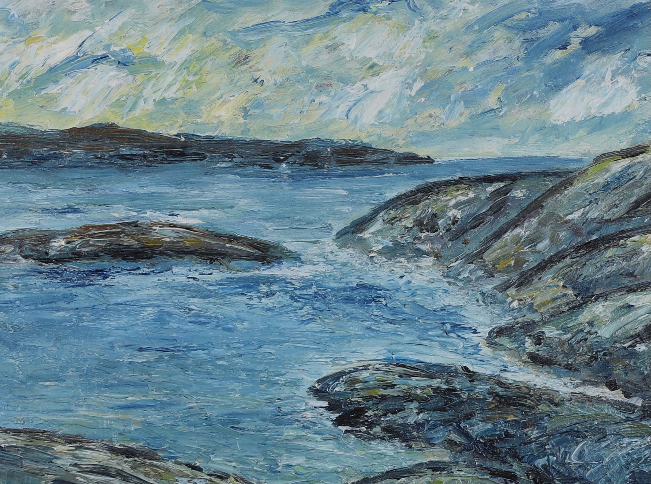 Mid Century Vintage Oil Painting From Sweden Vintage Art Room